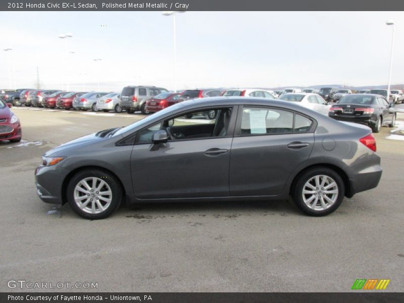 Polished Metal Metallic / Gray 2012 Honda Civic EX-L Sedan