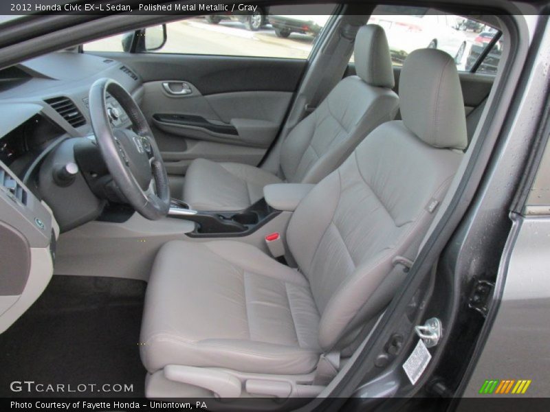 Polished Metal Metallic / Gray 2012 Honda Civic EX-L Sedan