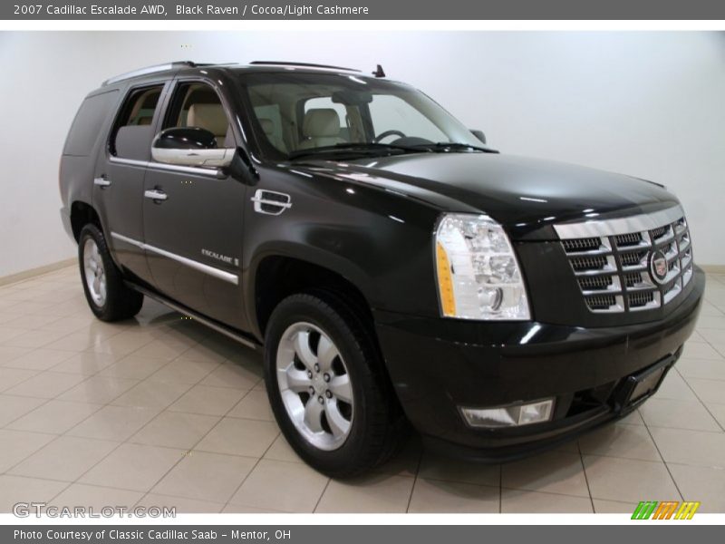 Black Raven / Cocoa/Light Cashmere 2007 Cadillac Escalade AWD