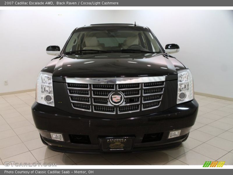 Black Raven / Cocoa/Light Cashmere 2007 Cadillac Escalade AWD