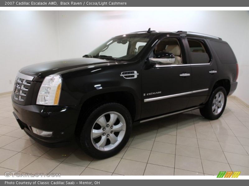 Black Raven / Cocoa/Light Cashmere 2007 Cadillac Escalade AWD