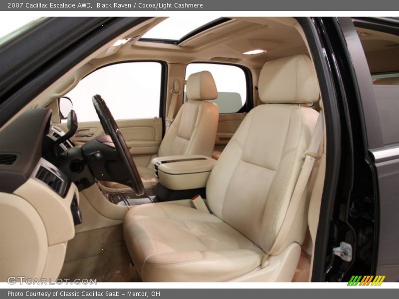 Black Raven / Cocoa/Light Cashmere 2007 Cadillac Escalade AWD