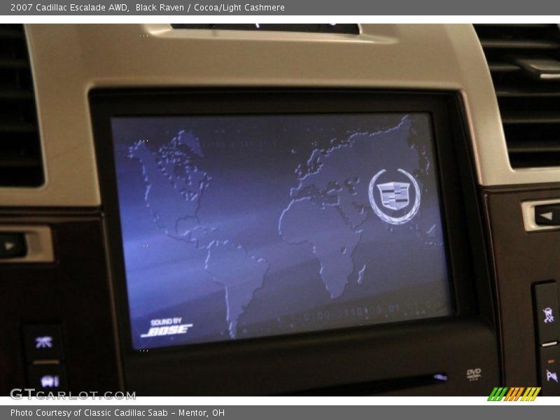 Black Raven / Cocoa/Light Cashmere 2007 Cadillac Escalade AWD