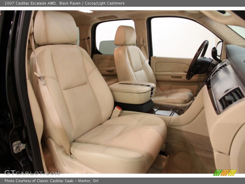 Black Raven / Cocoa/Light Cashmere 2007 Cadillac Escalade AWD