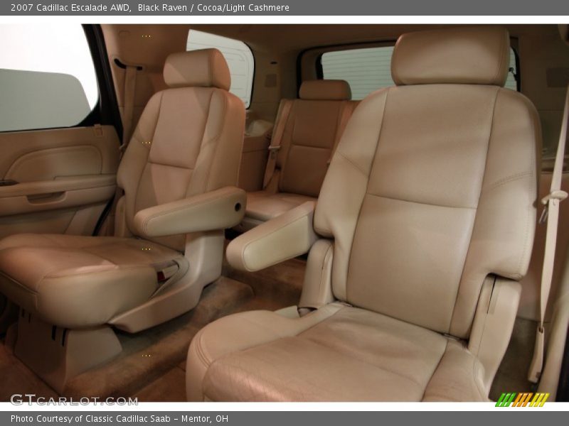 Black Raven / Cocoa/Light Cashmere 2007 Cadillac Escalade AWD