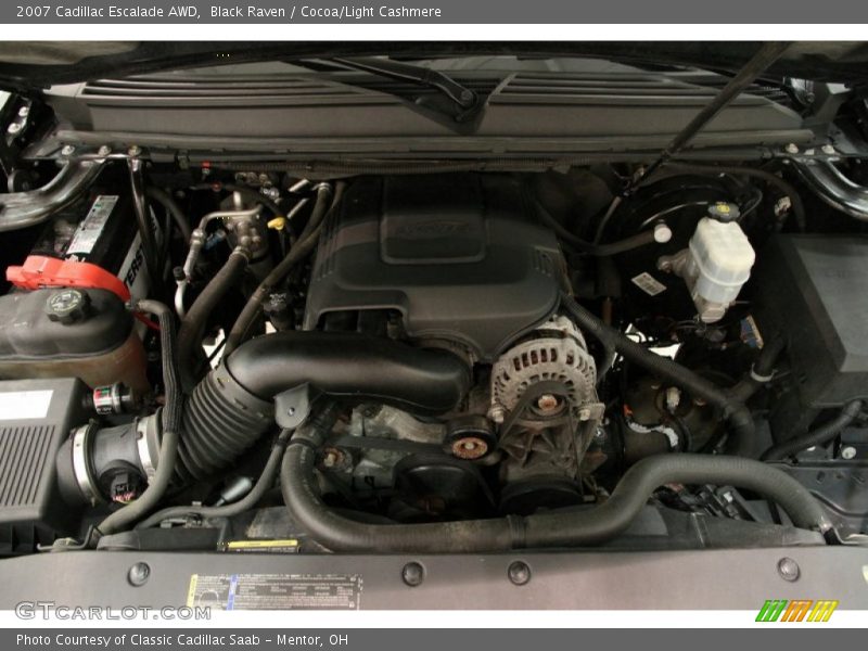 Black Raven / Cocoa/Light Cashmere 2007 Cadillac Escalade AWD