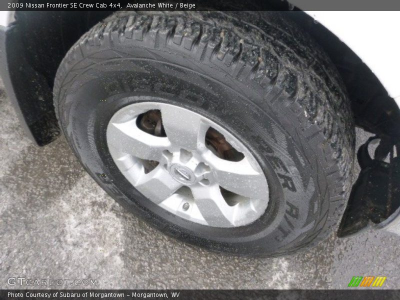 Avalanche White / Beige 2009 Nissan Frontier SE Crew Cab 4x4