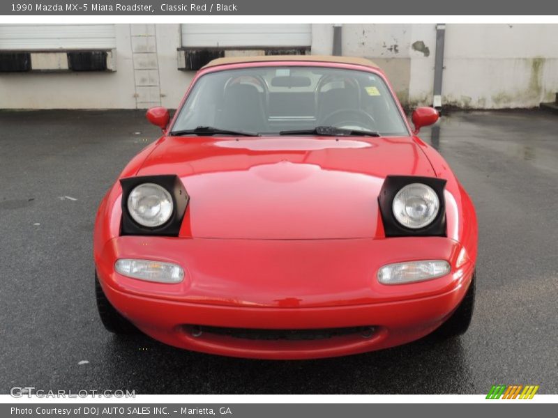 Classic Red / Black 1990 Mazda MX-5 Miata Roadster