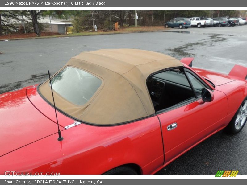 Classic Red / Black 1990 Mazda MX-5 Miata Roadster