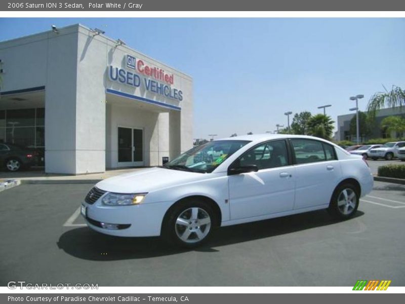 Polar White / Gray 2006 Saturn ION 3 Sedan