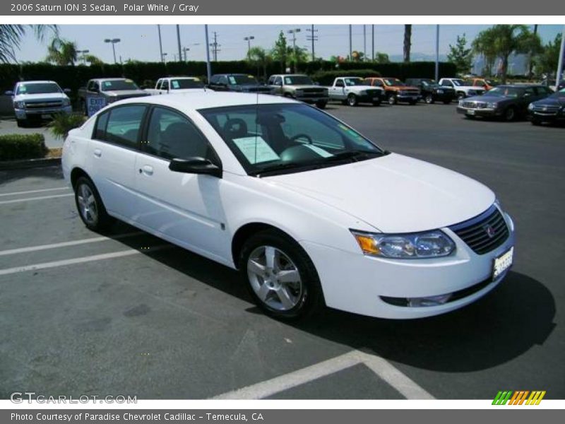 Polar White / Gray 2006 Saturn ION 3 Sedan