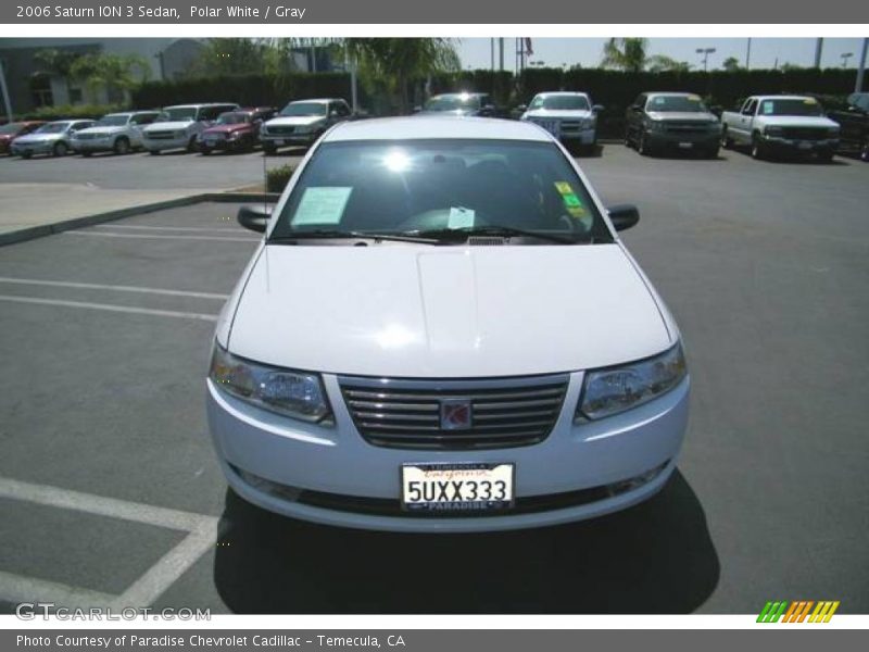 Polar White / Gray 2006 Saturn ION 3 Sedan