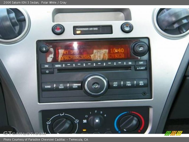 Polar White / Gray 2006 Saturn ION 3 Sedan