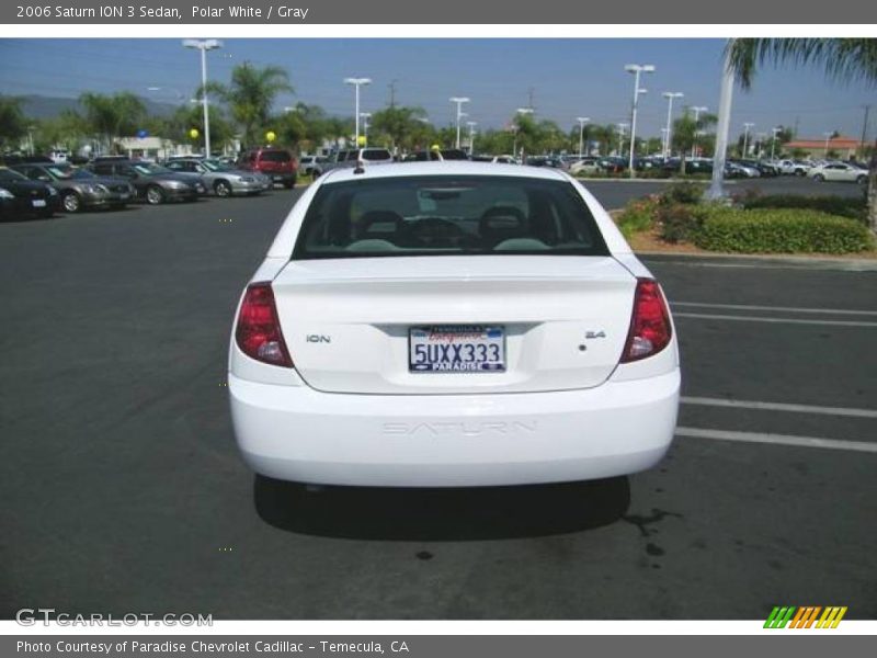 Polar White / Gray 2006 Saturn ION 3 Sedan