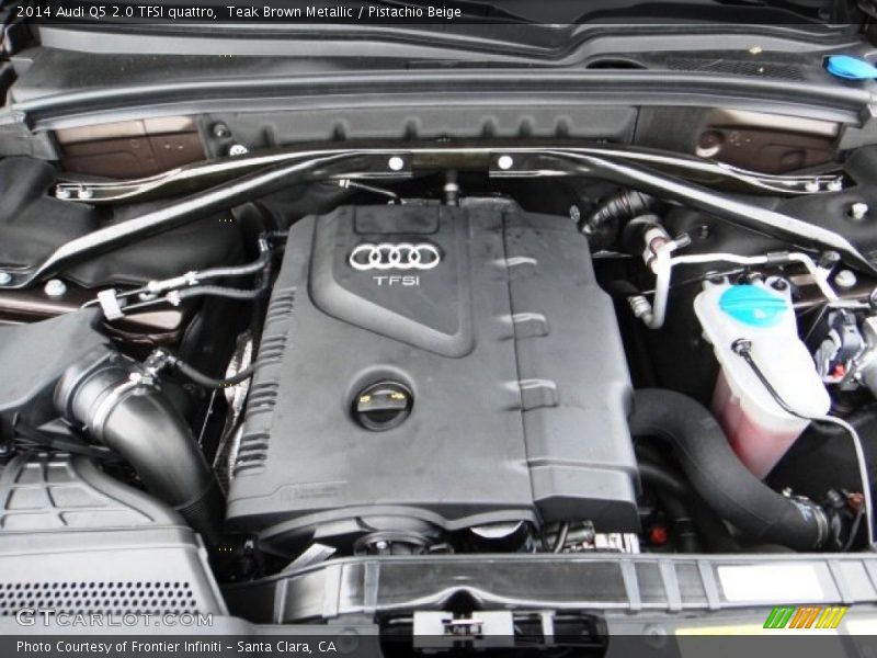 Teak Brown Metallic / Pistachio Beige 2014 Audi Q5 2.0 TFSI quattro
