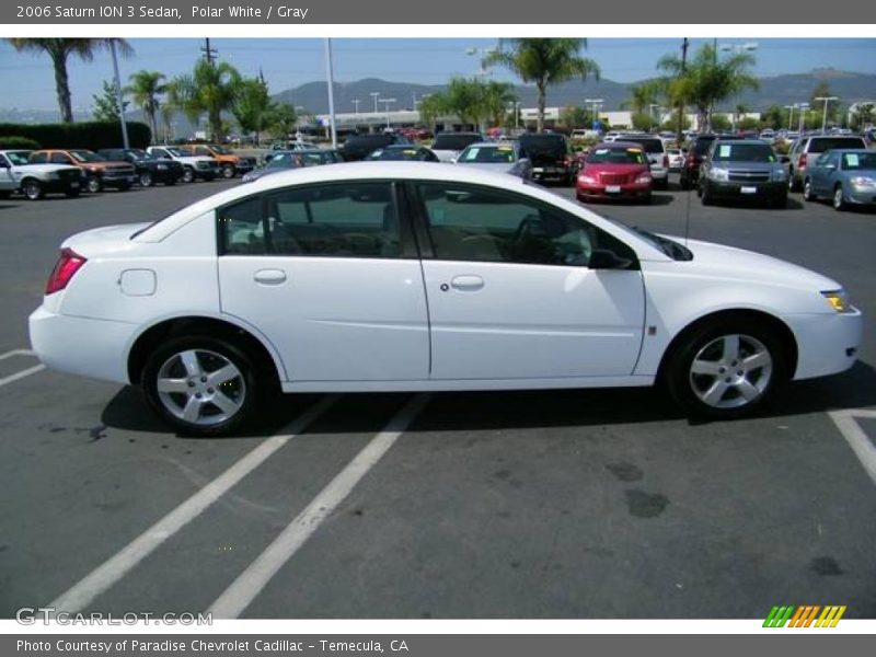 Polar White / Gray 2006 Saturn ION 3 Sedan