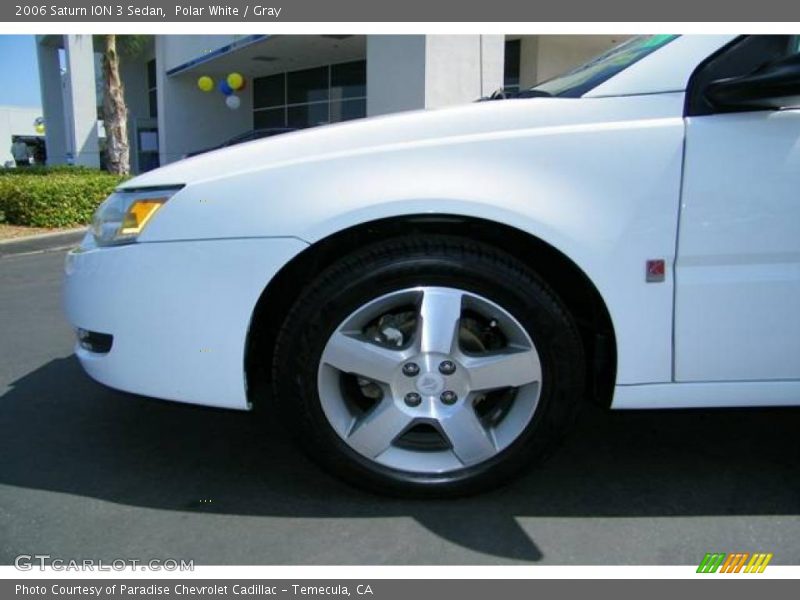 Polar White / Gray 2006 Saturn ION 3 Sedan