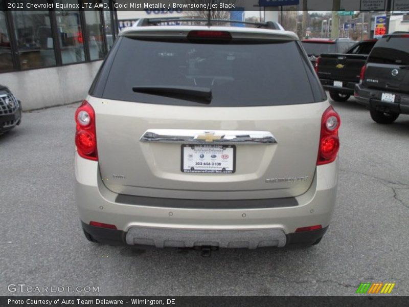 Gold Mist Metallic / Brownstone/Jet Black 2012 Chevrolet Equinox LTZ AWD