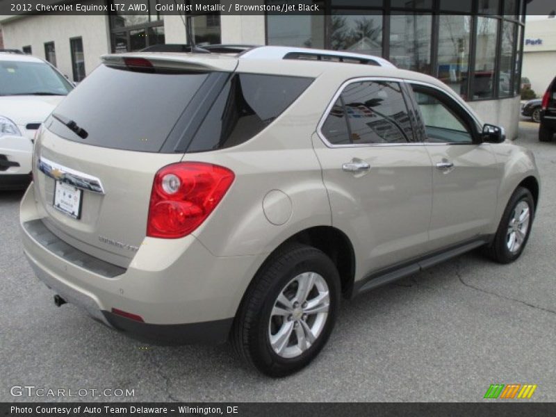 Gold Mist Metallic / Brownstone/Jet Black 2012 Chevrolet Equinox LTZ AWD