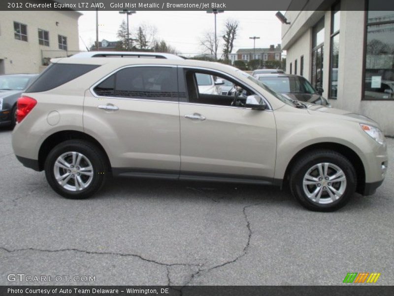 Gold Mist Metallic / Brownstone/Jet Black 2012 Chevrolet Equinox LTZ AWD