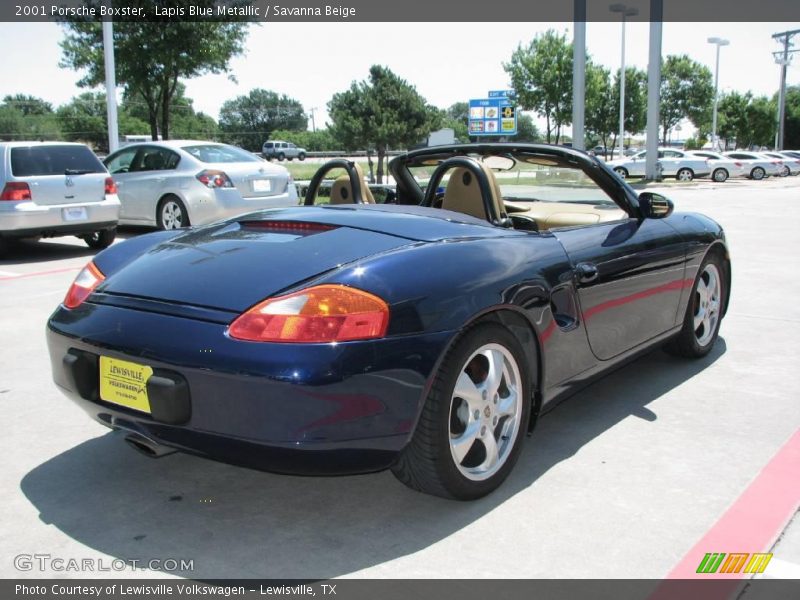 Lapis Blue Metallic / Savanna Beige 2001 Porsche Boxster