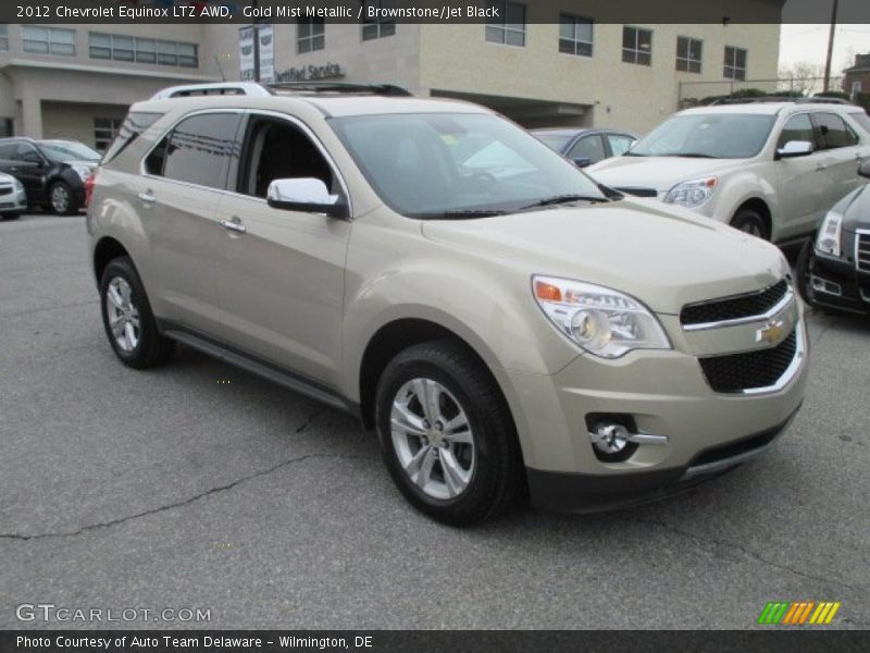 Gold Mist Metallic / Brownstone/Jet Black 2012 Chevrolet Equinox LTZ AWD