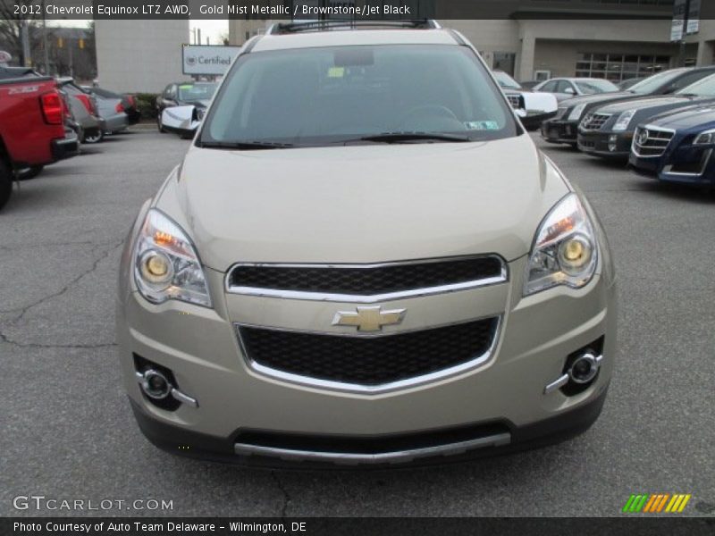 Gold Mist Metallic / Brownstone/Jet Black 2012 Chevrolet Equinox LTZ AWD
