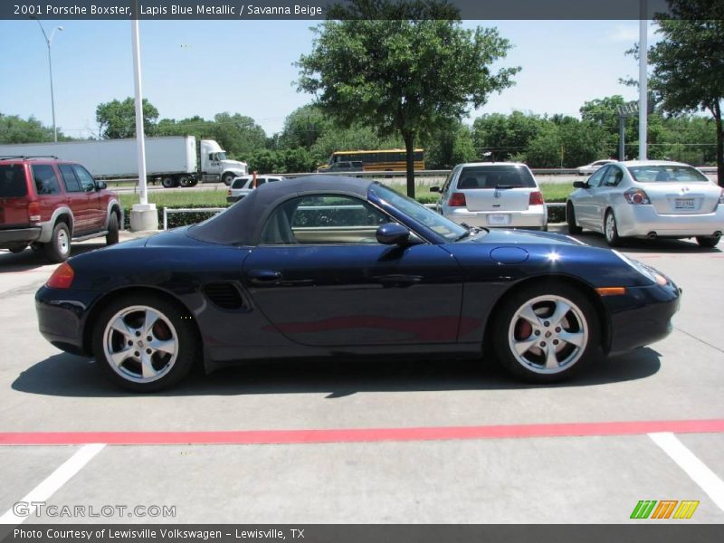Lapis Blue Metallic / Savanna Beige 2001 Porsche Boxster