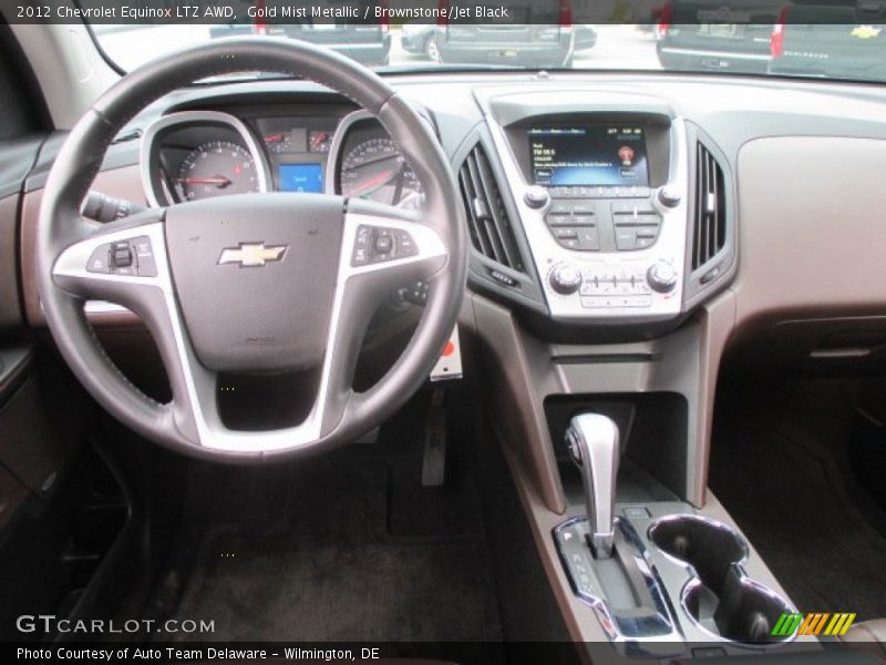 Gold Mist Metallic / Brownstone/Jet Black 2012 Chevrolet Equinox LTZ AWD