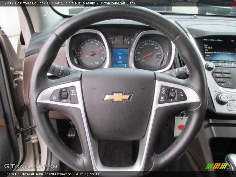 Gold Mist Metallic / Brownstone/Jet Black 2012 Chevrolet Equinox LTZ AWD