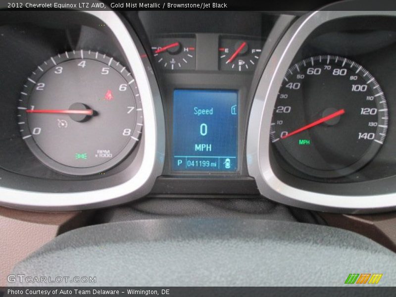Gold Mist Metallic / Brownstone/Jet Black 2012 Chevrolet Equinox LTZ AWD