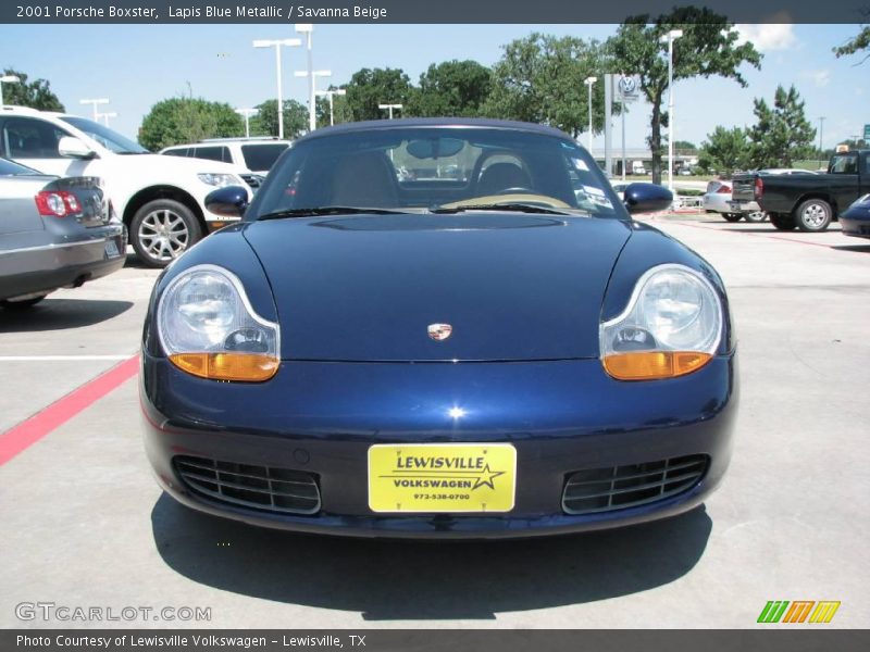 Lapis Blue Metallic / Savanna Beige 2001 Porsche Boxster