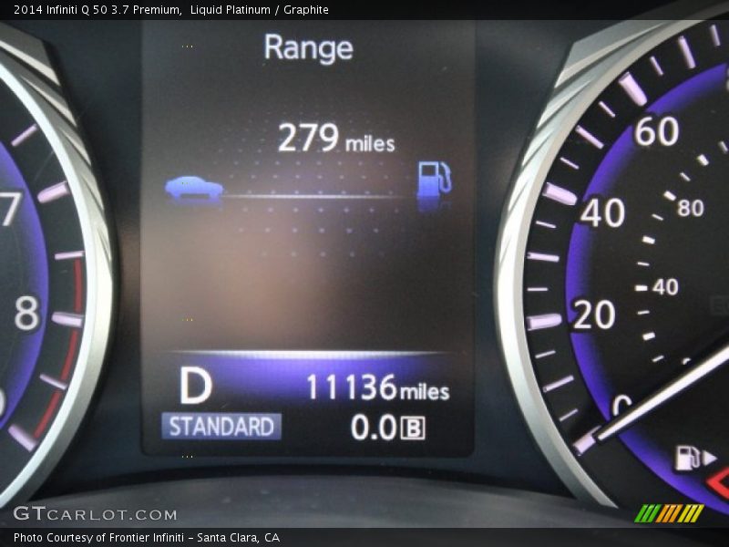 Liquid Platinum / Graphite 2014 Infiniti Q 50 3.7 Premium