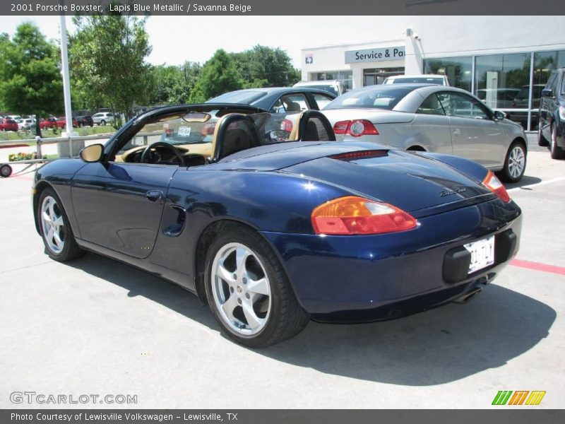Lapis Blue Metallic / Savanna Beige 2001 Porsche Boxster