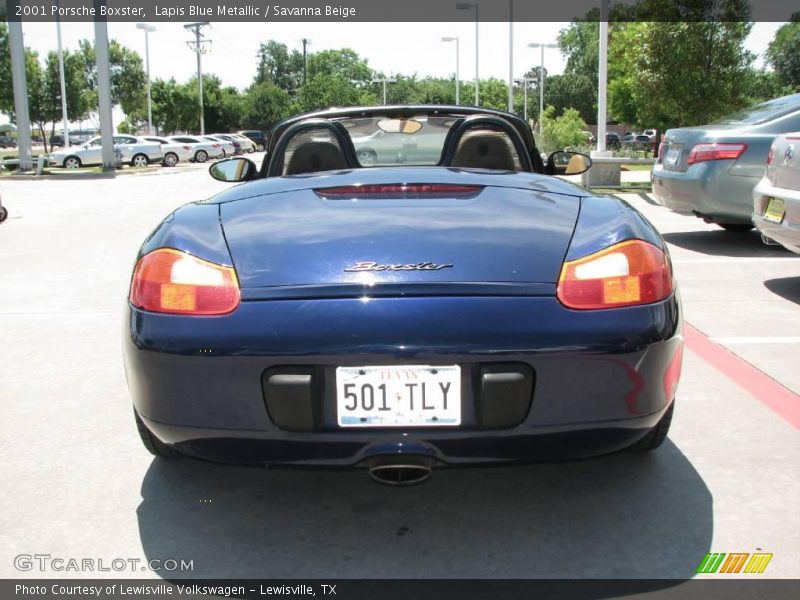 Lapis Blue Metallic / Savanna Beige 2001 Porsche Boxster