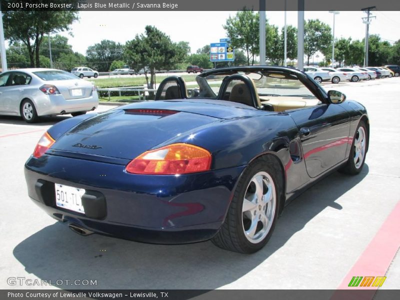 Lapis Blue Metallic / Savanna Beige 2001 Porsche Boxster