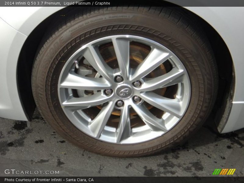 Liquid Platinum / Graphite 2014 Infiniti Q 50 3.7 Premium