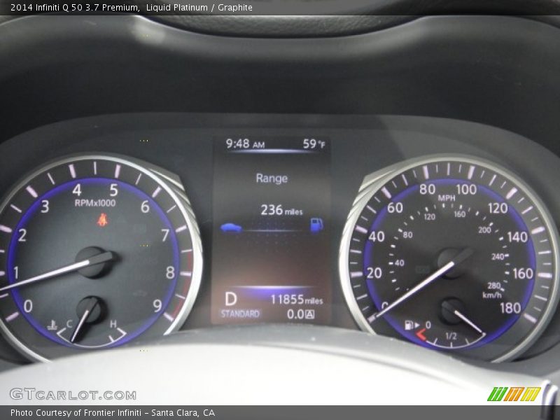 Liquid Platinum / Graphite 2014 Infiniti Q 50 3.7 Premium