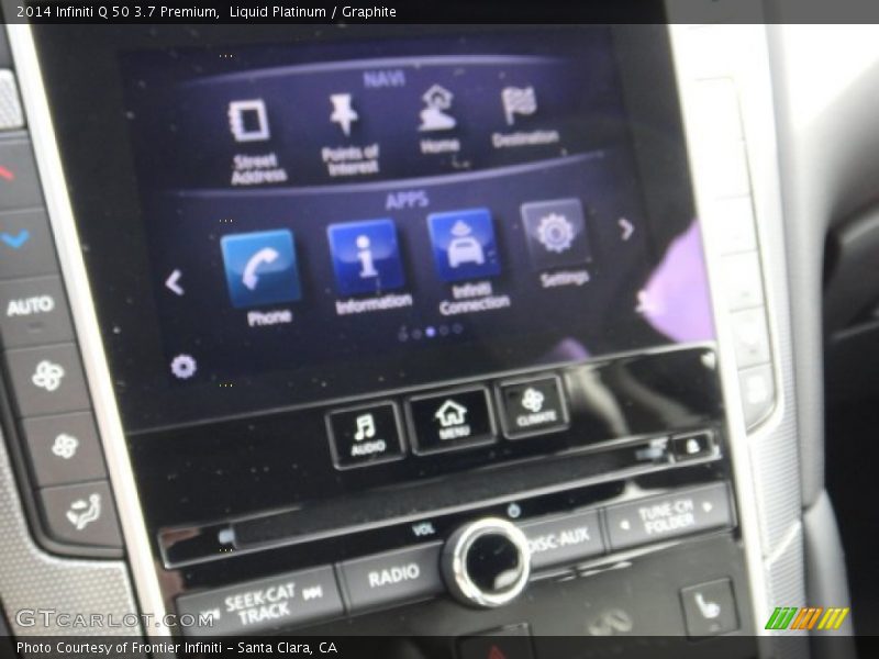 Liquid Platinum / Graphite 2014 Infiniti Q 50 3.7 Premium