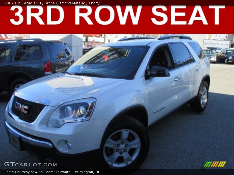White Diamond Metallic / Ebony 2007 GMC Acadia SLE