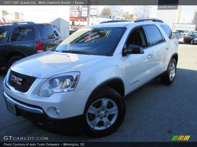 White Diamond Metallic / Ebony 2007 GMC Acadia SLE