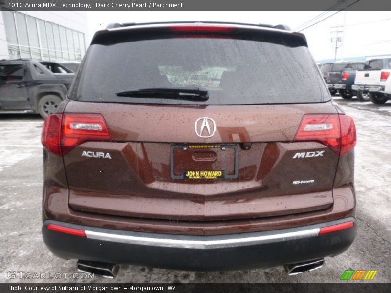 Dark Cherry Pearl / Parchment 2010 Acura MDX Technology