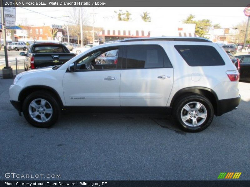 White Diamond Metallic / Ebony 2007 GMC Acadia SLE