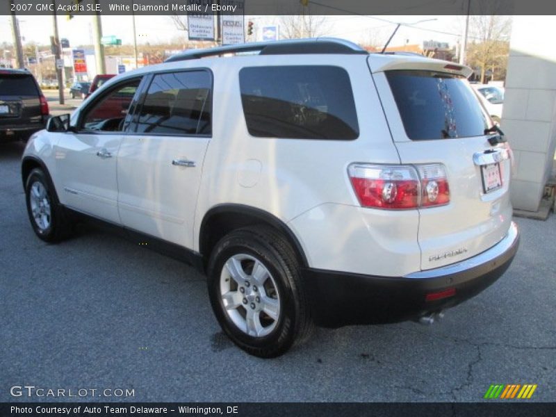 White Diamond Metallic / Ebony 2007 GMC Acadia SLE