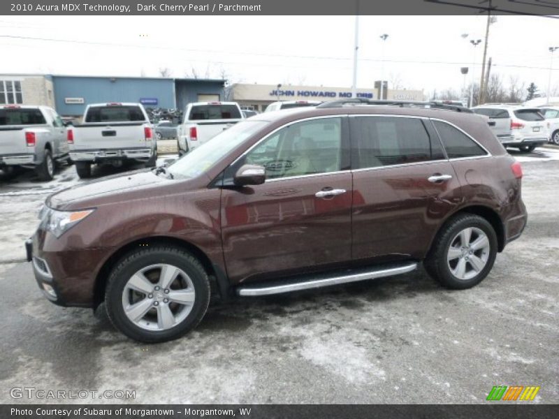 Dark Cherry Pearl / Parchment 2010 Acura MDX Technology