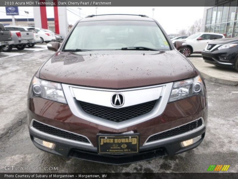 Dark Cherry Pearl / Parchment 2010 Acura MDX Technology