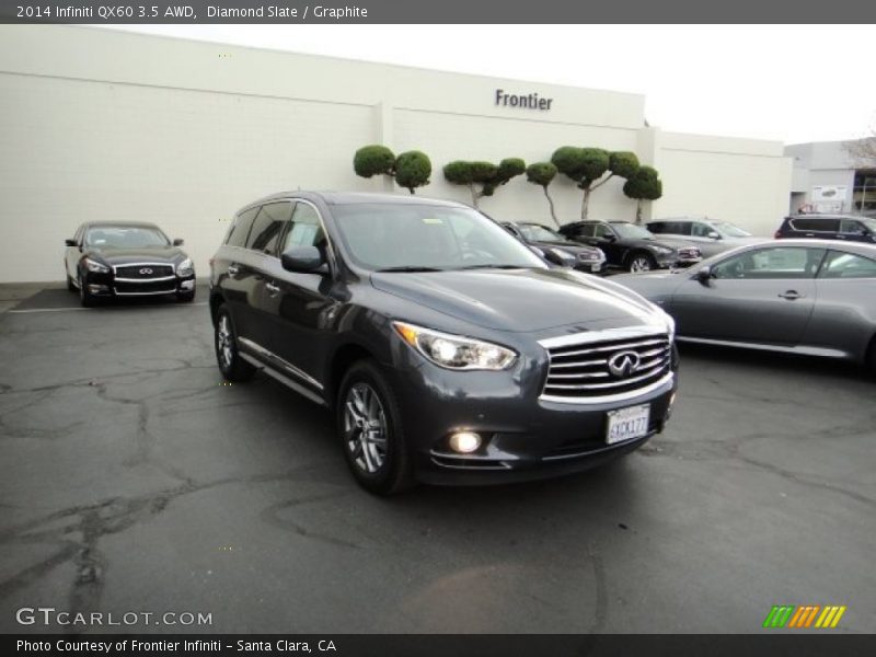 Diamond Slate / Graphite 2014 Infiniti QX60 3.5 AWD