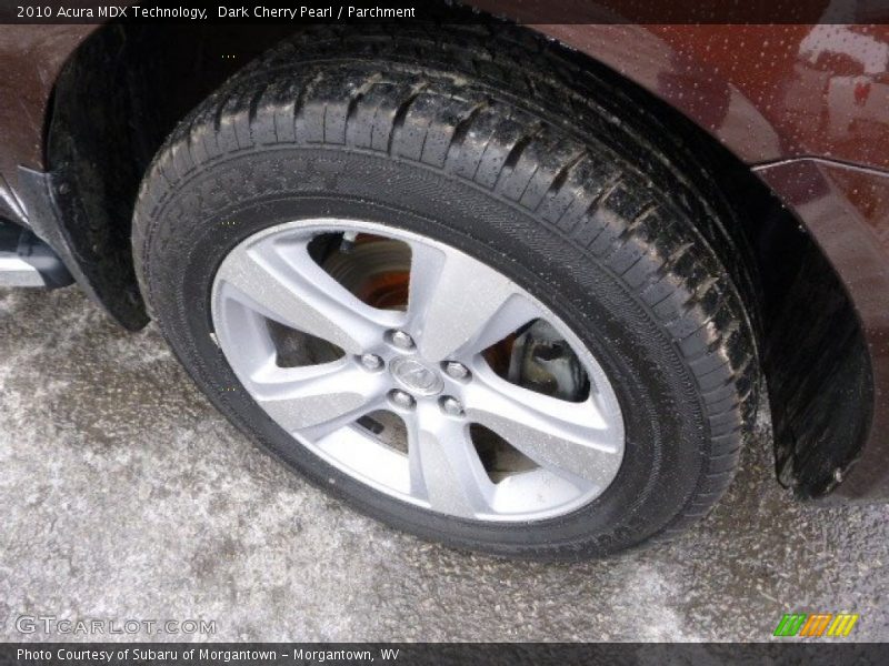 Dark Cherry Pearl / Parchment 2010 Acura MDX Technology