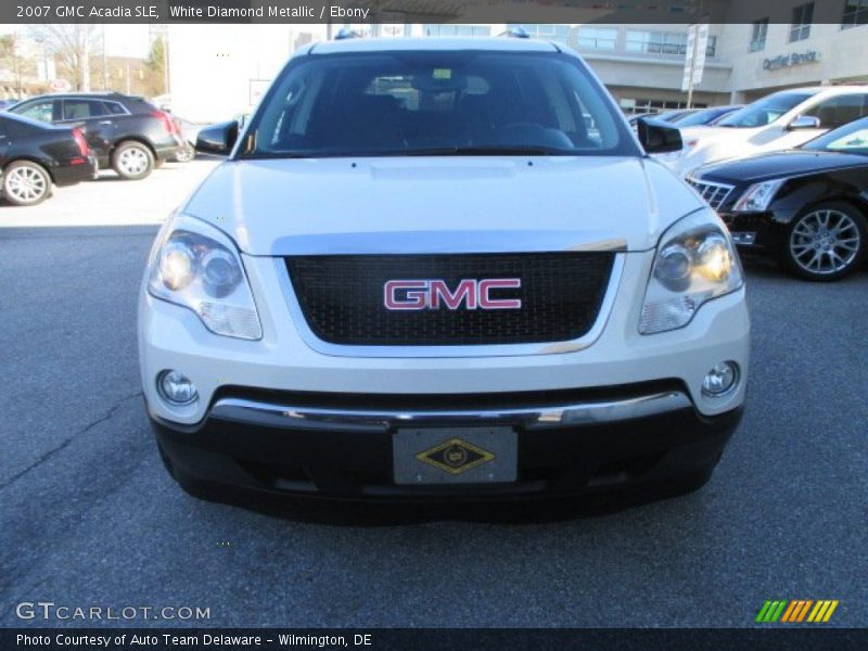 White Diamond Metallic / Ebony 2007 GMC Acadia SLE