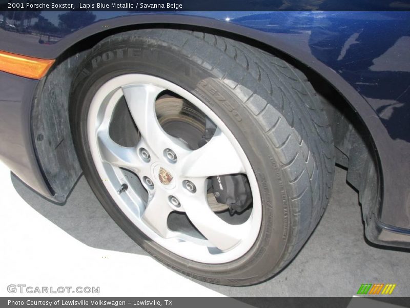 Lapis Blue Metallic / Savanna Beige 2001 Porsche Boxster
